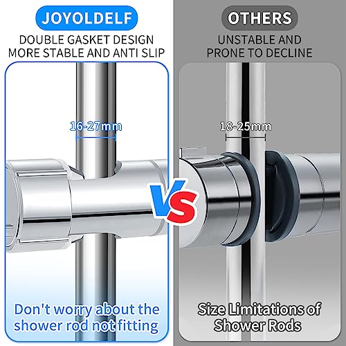 Universele handdouchehouder, 16-27mm, verstelbare douchehouder, badkamer douchehouder, ABS Chrome Douchehouders, 360° Draaibaar 4