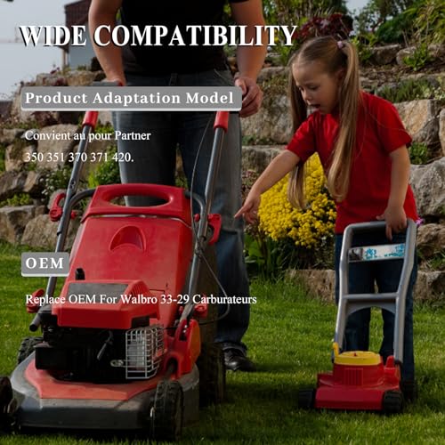 2Sets Carburator Reparatie Carb Diafragm Kit voor Partner 350 351 370 371 420 Kettingzaag Walbro 33-29 Vervangingsonderdelen 3