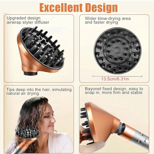 Verbeterde Diffuser Nozzle Attachment voor Dyson voor Airwrap, Converteren voor Airwrap Styler naar Hair Diffuser Attachment, 973365-01 5