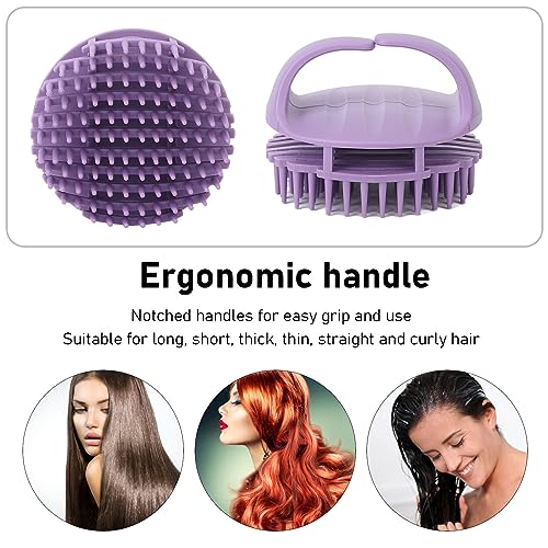 Hoofdhuismassageapparaat, shampooborstel, haarhoofdmassageapparaat voor kalmeert de hoofdhuis, lichtstress en vertert de bloedcirculatie 3