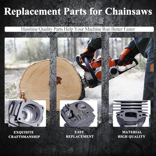 Cilinder Piston Kit voor Stihl MS360 MS340 036 034 MS 340 360 kettingzaag motoronderdelen 11250201206 4