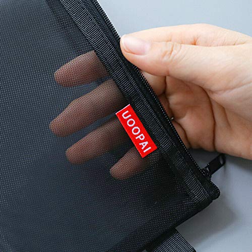 Potloodzak, Mesh Pencil Case, Clear Zipper Pouch, Cosmetic Zipper Bag for Folder Bag for Pen Cosmetics, Travel Accessoires-1 Piece 4