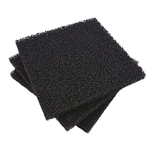 10 st Vervanging Carbon Sponge Filters, 130x130x10mm Actieve Carbon Sponges Filter Zuiveraar Kubus voor Vis Tank