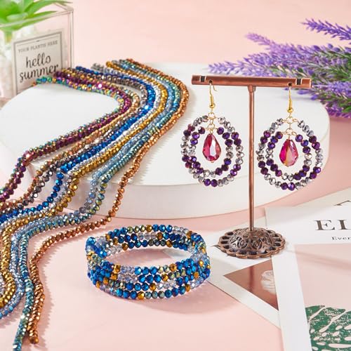 10 Strands Rondelle Facet Crystal Glazen Kralen Transparant Glazen Zaad Kralen Bulk voor DIY Crafts Vriendschap Armbanden sieraden maken