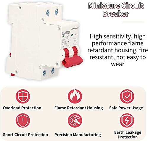 4sts 250V 10A DC Power Switch, Power Switch, DZ47-63Z-2P, 35mm Din Rail Mount, PV Separation Switch, Separation Switch, Solar Installatie, Air Switch, DC Switch Protection 5