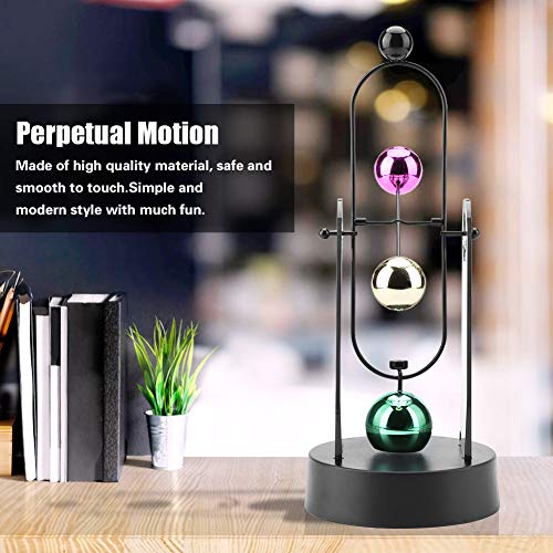 Perpetual Motion Swinging Kinetic Art Electronic Shake Wiggle Device Swinging Balance Ballen Fysica Science Bureau Speelgoed Decoratie 4