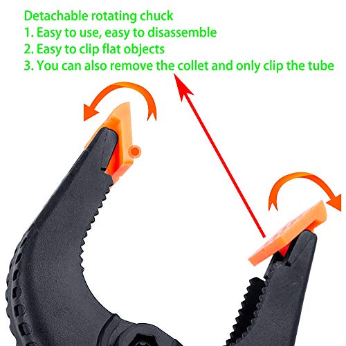 Spring Clips, 6 Inch Clip Set, 4 Pieces Heavy Duty Plastic Muslin Clips voor achtergrond Muslin, Canvas, Paper, Chroma Key Screen, Heavy Clip, Photo Studio en nog veel meer 5