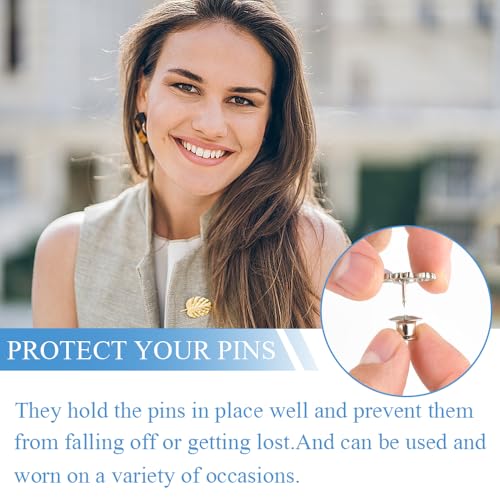 30st slot pin houders backs metalen pin backs houders slots vervang pin backs sluitingen voor sieraden broches badge naam tags ambachten DIY 3