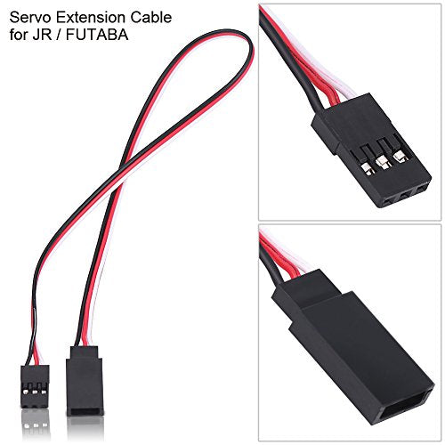 5Stuks Servo Kabels, 30cm 3-Pin Servo Extension Cable Cord Core Wire RC accessoire voor JR/FUTABA 5