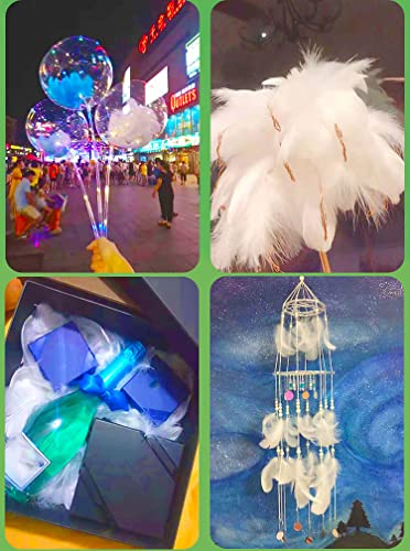 100 st. Kleurrijke veren voor Crafting Natural Feathers, Goose Feathers Indians, Craft Feathers voor DIY Artwork, Maskers, Hoeden, Oorbellen, Haarsieraden, Droom Catcher, Bruiloft Carnaval, Party Decoration, 12-18cm Goud 5