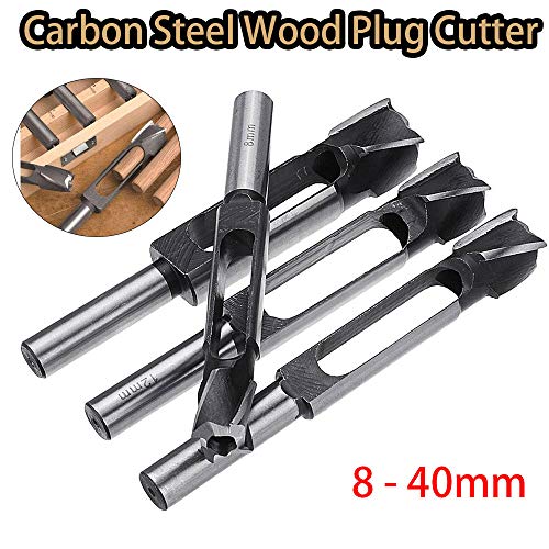 Houten Plug Cutter, 13mm 1/2 Inch Shank, Diam 8mm 10mm 12mm 14mm 15mm 16mm 18mm 19mm 20mm 25mm 300mm 3.3 cm 78mm 40mm, Carbon Steel Plug Cutter voor houtbewerking 4