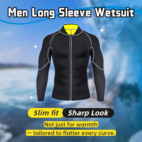 Mannen Long Sleeve Wetsuit Full Body Wetsuit Men Wetsuit Zwempak Duiken Kleding voor Snorkelen Surfen Duiken Zwemmen Kajakken Zeilen Kanoën 3