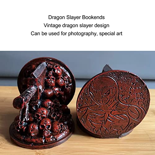 Dragon Slayer Bookends Anime Vintage Resin Furious voor kinderen Bureau Decoratie-Deur Furious Boeken 4