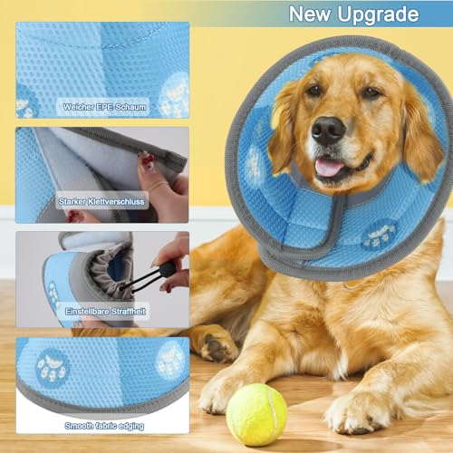 Kattenhalsband, Kattenhalsband, 8,5-12 inch, Opvouwbare Zachte Beschermhalsband, Verstelbare Hondenhalsband, Kattenhalsband voor Puppies, Katten 4