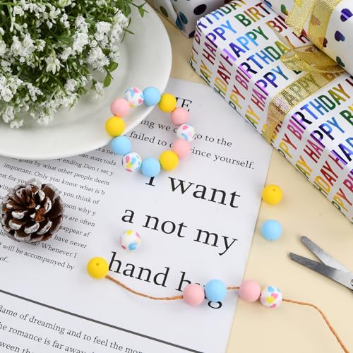 20 st. Siliconen kralen snoep kleur Losse kralen 15mm 4 soorten Kleurrijke Ronde Rubber Craft Kralen Set Matte Kleurrijke Craft Kralen Siliconen kralen voor Keychain armband 3