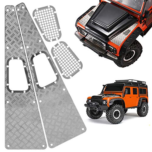 1/10 Schaal Metalen Skid Plate Sides Simulatie Accessoires Geschikt voor Traxxas RC Model Auto's 5