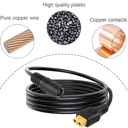 Power Cable DC 8mm to XT60 14AWG DC7909 Bus to XT60 Busadapter voor zonnepanelen Portable Power Supply Lipo RC Batterij Portable Power Supply (1m) 4