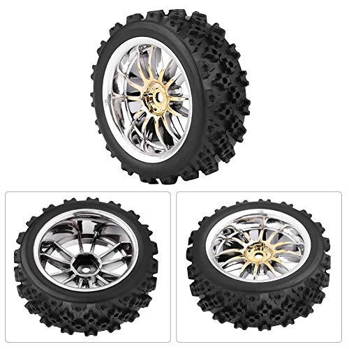 4 st/Set Rubberbanden voor RC Auto, Wiel en Rim voor RC 1:10 Auto (Goud) 5