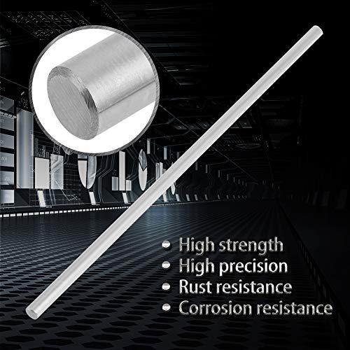 1Stuks Linear Shaft Ronde Rod, lager stalen cilinder Rail Linear Shaft Straight Ronde Rod 6mm Diameter voor Linear Movement Automatische Machines(200mm) 5