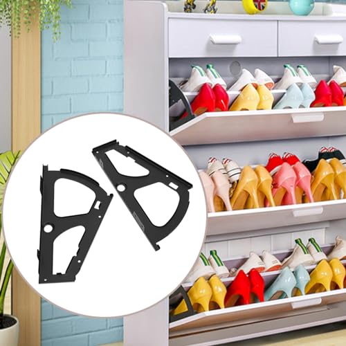 3PCS Schoenkast Flip Frame Hardware Enkele laag Flip Lade Hingen Meubels Delen geschikt voor Home Storage Oplossingen 3