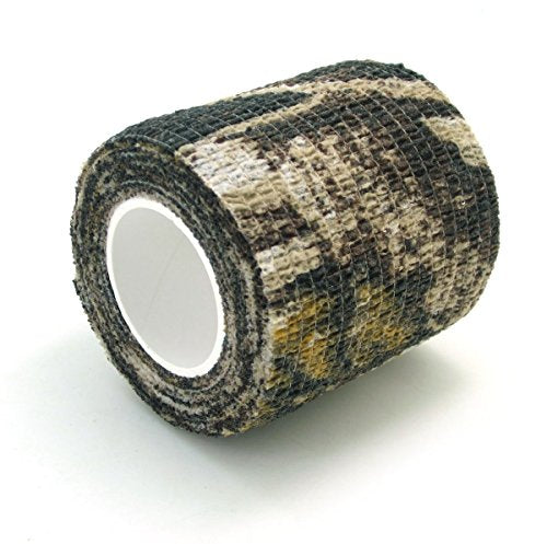 Zelfklevende Non-Woven Camouflage Wrap Rifle Hunting Camo Stealth Tape 4.5M - Anti-gezondheidscamouflage 5