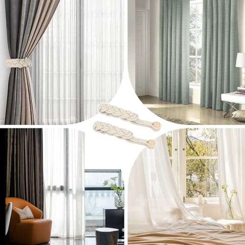 Gordijnbevestiging, Gordijnhouder voor Magnetische Gordijnen, Magnetische Gordijnhouders, Gordijnhouders, Magnetische Gordijnen, Gordijnen, Gordijntape, Decoratie voor Gordijn Zonder 4