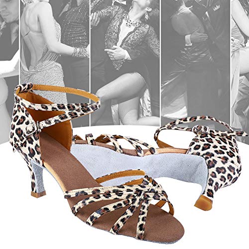 Latin Shoes Ballroom Schoenen geïmporteerd Satin Stof Meisjes Latijn Dansschoenen Modieus en klassiek 4