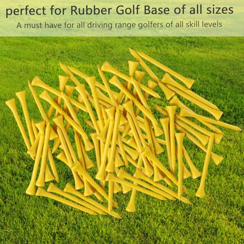 100st Golf Wood T Shirts 70mm Long Golf Tshirt Bamboo Wave Biologisch afbreekbaar wit voor bestuurder Golf Golf Tapijt 4