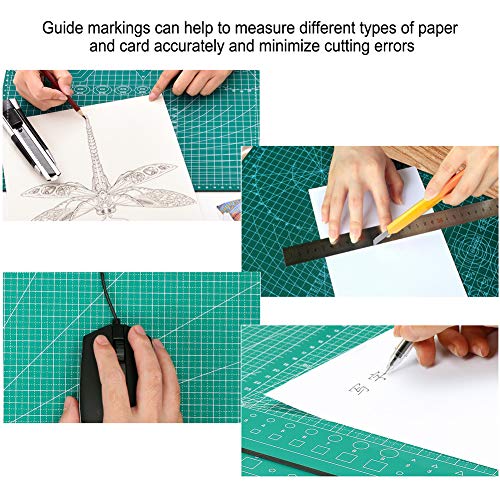 Roosterlijnen snijden Mat, A3 Handig duurzaam te gebruiken A3 snijplank snijden Mat Zelf-Healing voor thuis voor studenten (lichtgroen) 4