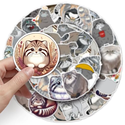 Manul Stickers voor tieners en volwassenen, 50 stuks, leuke Bunny, Vinyl Sticker Set, Auto, Motorfiets, Fiets, Skateboard, Snowboard, Bagage, Laptop koffer, Helm, Motorfiets, Computer 3