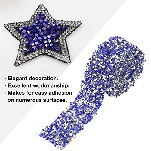 1yard 30mm Diamond Ribbon Wrap Roll Sparkle Crystal Rhinestone Ribbon Decoratie Kan gebruikt worden voor DIY decoratie activiteiten (Navy) 3
