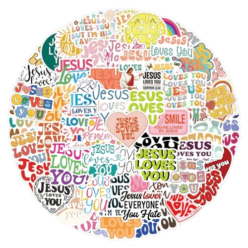 Jezus Christelijke Stickers voor tieners en volwassenen, 100 stuks, Bijbel, Waterdichte Vinyl Sticker Set, Auto, Motorfiets, Fiets, Skateboard, Snowboard, Bagage, Laptop, Koffer, Helm, Motorfiets