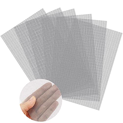 Verpakking van 6 RVS Wire Mesh, 20 x 30 cm, Fine Mesh, Roestvrij stalen rooster, Fine Fly Mesh, Steel Wire Mesh, Roestvrij staal Mesh voor Ventilatie, Beschermende Grate