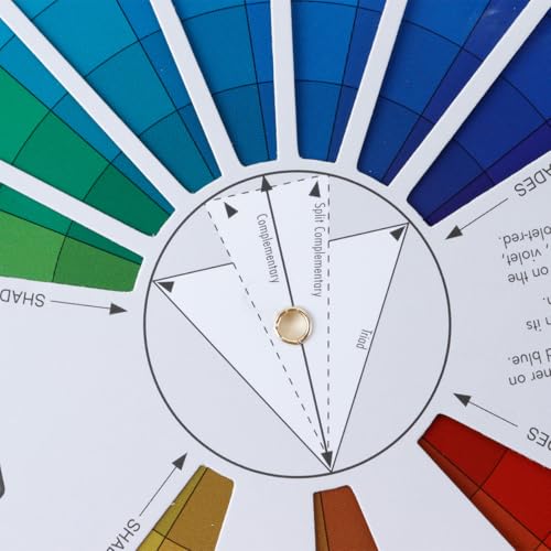 23 cm creatief kleurenwiel, handleiding voor het leren van het verfmengsel, leergereedschap 3