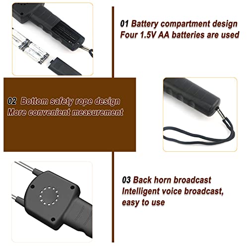 AR991 Digitale LCD Grain Moisture Meter, Handheld Humidity Tester, Water Content Analyzer met Meetsonde voor Tarwe Corn Rice Peanut Soja 3