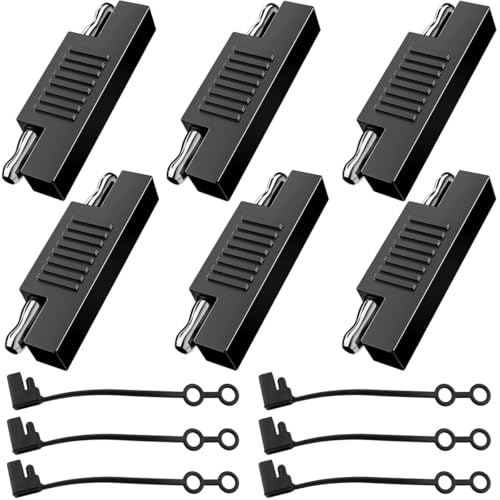 SAE Polishing Adapter, SAE naar SAE Plug Adapter, Kabelplug, Quick Release voor SAE Extension Cable, Solar Panel, Auto, Motorfiets, Caravan, Pack van 6
