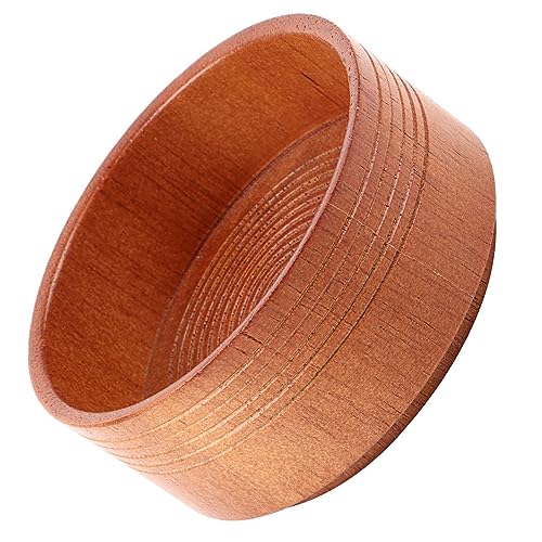 Scheerschaal, houten zeepbeker natuurlijke beker gereedschap voor ronde mannen scheerscheer schoon schuim 4