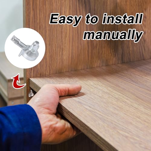 50 stuks Planken, Compatibel met IKEA Billy Boekenkast (Item nr. 131372), Legering Materiaal Shelf Carrier Pennen Vervanging Kabinet Pennen Boekenplank Accessoires (Zilver) 4