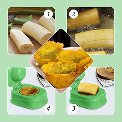 Banaan Patacones Vorm, Cake Vorm Keuken Gereedschap, Plastic Keuken Tostones Meatball Maker Vorm, Keuken Gadget Bakken Broodje DIY Vorm, Home Koken Gereedschappen 4