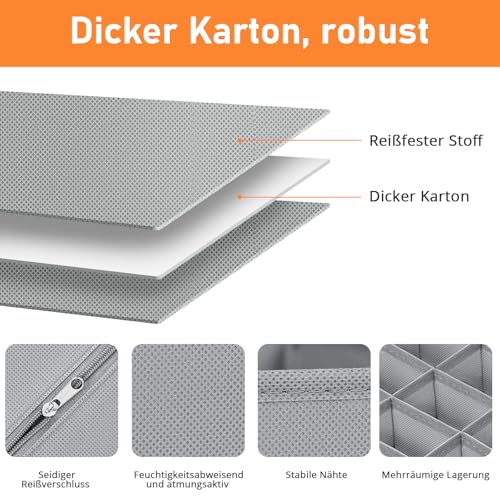 Grijze sok raster 6-delige set 3