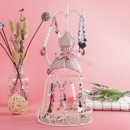 Sieraden Stand voor mode ketting Sieraden Stand Rotatable voor ketting armbanden Oorbellen Presentatie Princess Jurk met sieraden Stand (03)