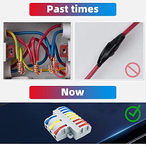 SPL-93 6 PCS Compacte draad connectoren, hendelmoer geleider, 3 tot 9 uit elektrische connector blokken 3