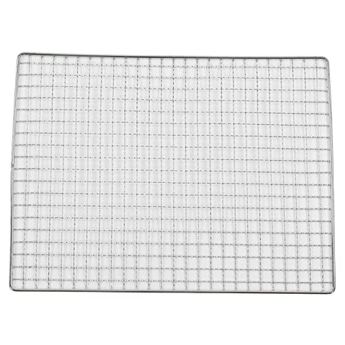 Stainless Steel Grill Grate, 35 x 26,7 cm, Non-Stick Coating, Grill Grate, Koeling Grate, Outdoor BBQ, Charcoal, Baknet voor gebraden, Vlees, Groenten, Garnalen, Vis