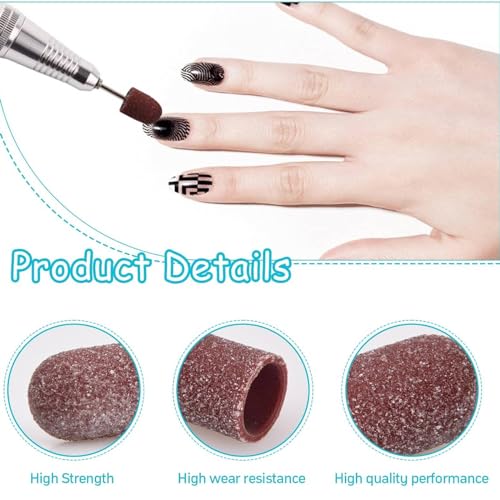 10 st. Nagelgewogen hoofd Grinding Grinding Hood Polisher Sand Manicure ,2 Kinds [13*19], Pedicure Tool Cutter & Foot Care Accessoires 3