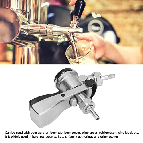 D Type Bier Barrel Koppelaar, Roestvrij stalen Probe Messing D Type Home Brewin Bier Barrel Tapdispenser Voor Home Bars Hotels Restaurants Familie bijeenkomst