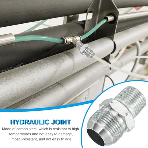 Pipe Adapter Connector 1-1/16" Man 37°Flare JIC x 1/2" Man R Pijp Fitting Olie Feed Restrictor Fitting Hydraulische Connector voor Olie Stoom Water Pijpleidingen Systeem 4