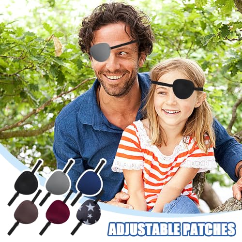 6 stuks boogpatches voor volwassen verstelbare patches medische patch linker- of rechtse comfortabele blinde blinddoeken voor amblyopie lui voor volwassenen en kinderen visie training en 5