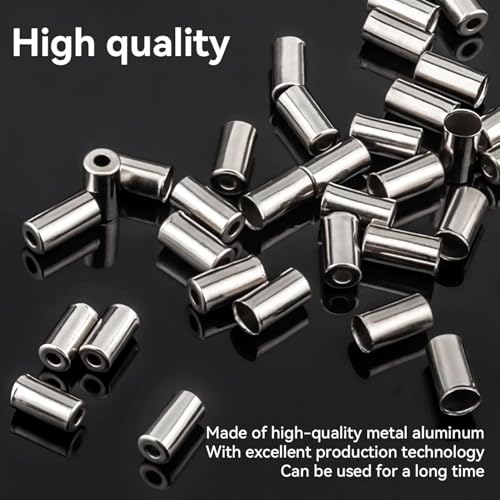 200st Silver End Caps, Brake Cable Bike End Caps,Metal Bowden Kabeleindcaps,kabeleindcaps,andcaps,brakekabels,universelefietsaccessoires,voorfiets,brakekabel 3