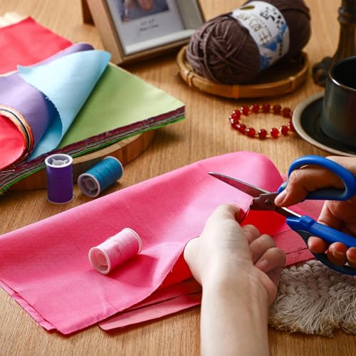 70 stuks DIY patchwork stof, 25.2cm, bedrukte stof, patchwork, katoen bedrukte vierkante patch, gebruikt voor DIY ambachten (plain stof combinatie) 3