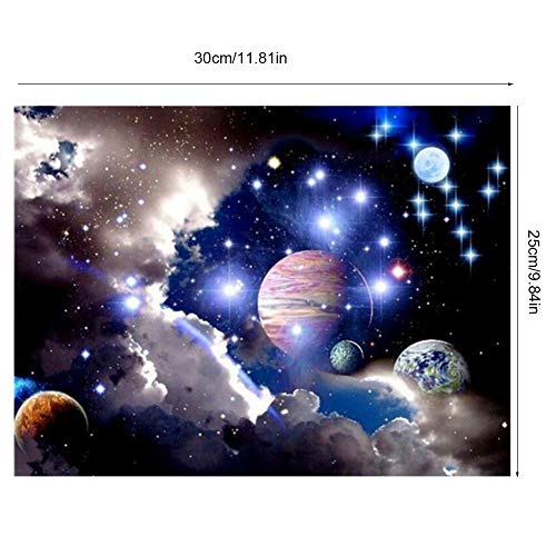 5D Diamond Schilderen Kits voor kinderen, DIY Borduren Cross Stitch Craft Arts, 5D Diamond Painting Complete Kit voor kinderen en volwassenen Beginners, Space 3